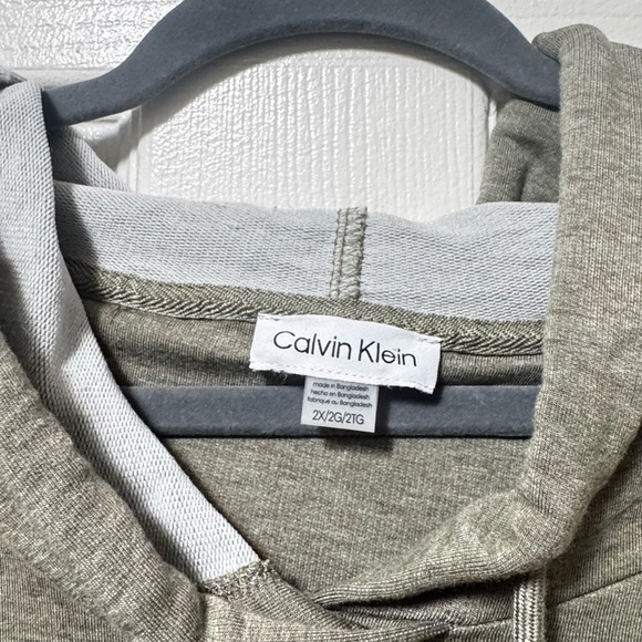 Calvin Klein Women's Olive Green Hooded Dress - Picture 5 of 9